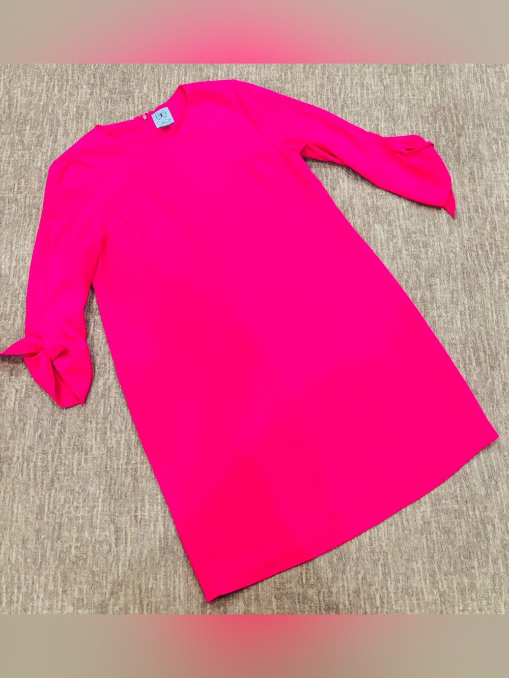CeCe Bright Pink Shift Mini Dress